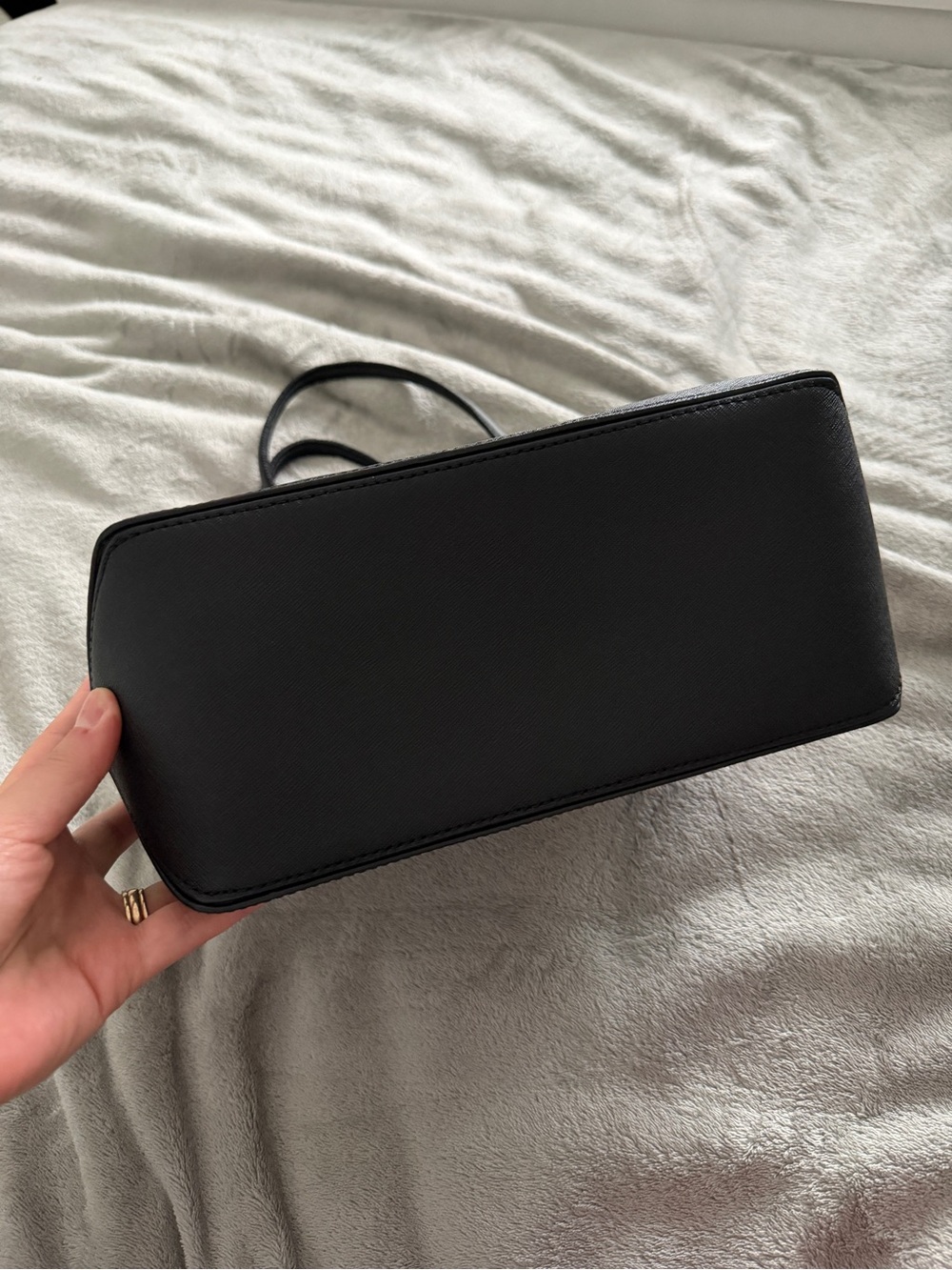 Marc Jacobs Black Embossed Logo Tote - Picture 4 of 7